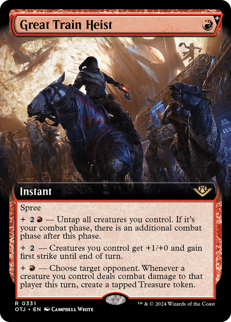 Great Train Heist (Extended Art) (331) [Outlaws of Thunder Junction] foil - Deck Out Gaming