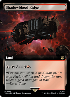 Shadowblood Ridge (Extended Art) (513) [Doctor Who] foil - Deck Out Gaming