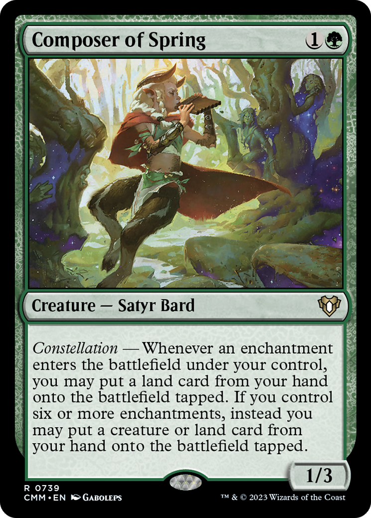 Composer of Spring (739) [Commander Masters] - Deck Out Gaming
