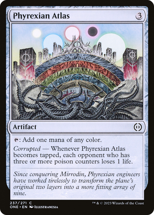 Phyrexian Atlas (237) [Phyrexia: All Will Be One] foil - Deck Out Gaming