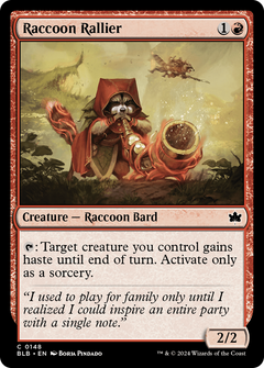 Raccoon Rallier (148) [Bloomburrow] foil - Deck Out Gaming
