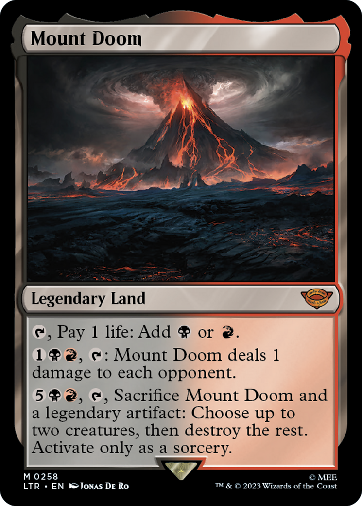 Mount Doom (258) [The Lord of the Rings: Tales of Middle-earth] foil - Deck Out Gaming