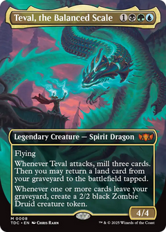 Teval, the Balanced Scale (Borderless) (8) [Commander: Tarkir: Dragonstorm] - Deck Out Gaming