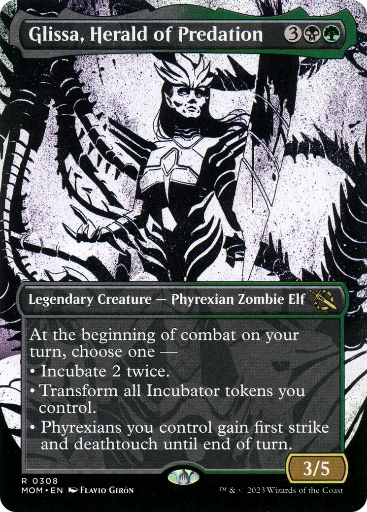 Glissa, Herald of Predation (Showcase) (308) [March of the Machine] foil - Deck Out Gaming