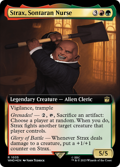 Strax, Sontaran Nurse (Extended Art) (Surge Foil) (1035) [Doctor Who] foil - Deck Out Gaming
