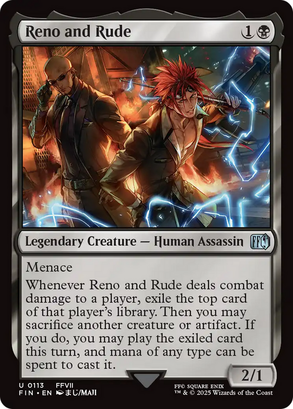 Reno and Rude (113) [FINAL FANTASY] foil - Deck Out Gaming