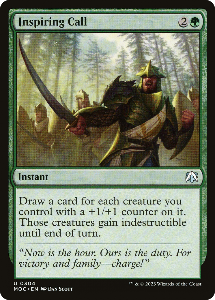 Inspiring Call (304) [March of the Machine Commander] - Deck Out Gaming