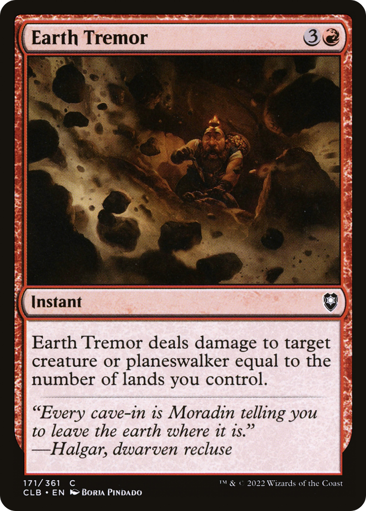Earth Tremor (171) [Commander Legends: Battle for Baldur's Gate] foil - Deck Out Gaming
