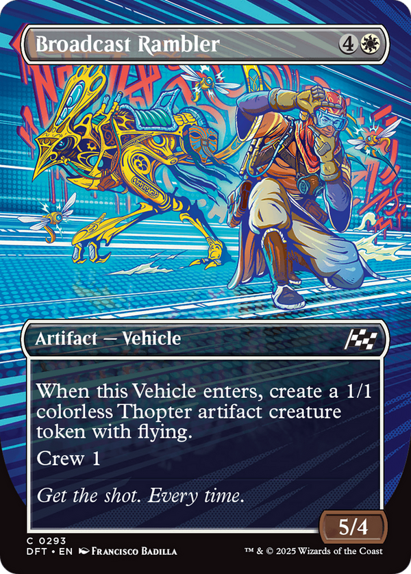 Broadcast Rambler (Borderless) (293) [Aetherdrift] foil - Deck Out Gaming