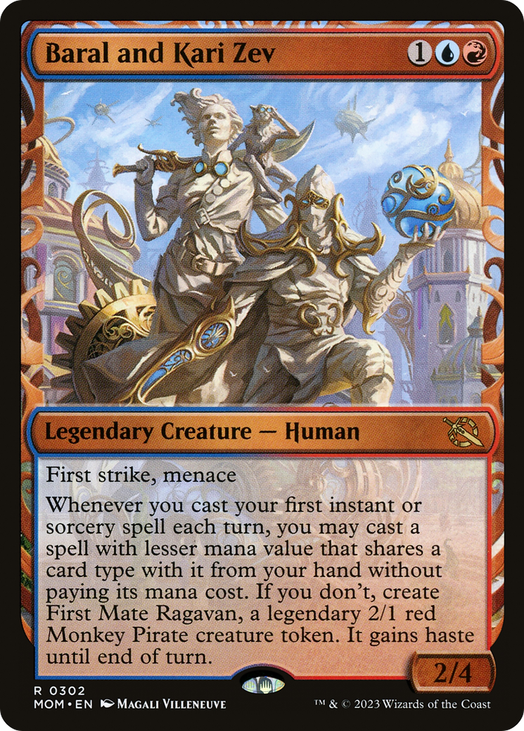 Baral and Kari Zev (Showcase) (302) [March of the Machine] foil - Deck Out Gaming