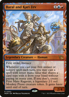 Baral and Kari Zev (Showcase) (302) [March of the Machine] foil - Deck Out Gaming