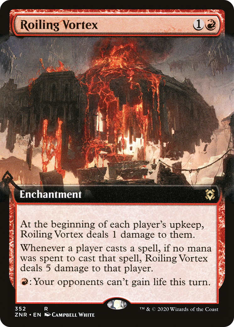 Roiling Vortex (Extended Art) (352) [Zendikar Rising] - Deck Out Gaming