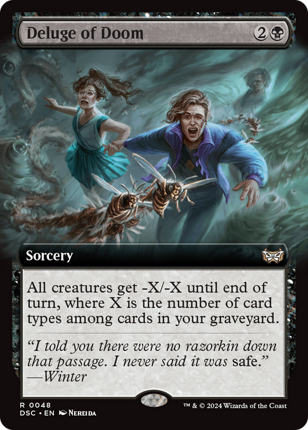 Deluge of Doom (Extended Art) (48) [Duskmourn: House of Horror Commander] - Deck Out Gaming