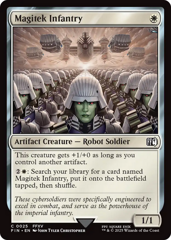 Magitek Infantry (25) [FINAL FANTASY] foil - Deck Out Gaming