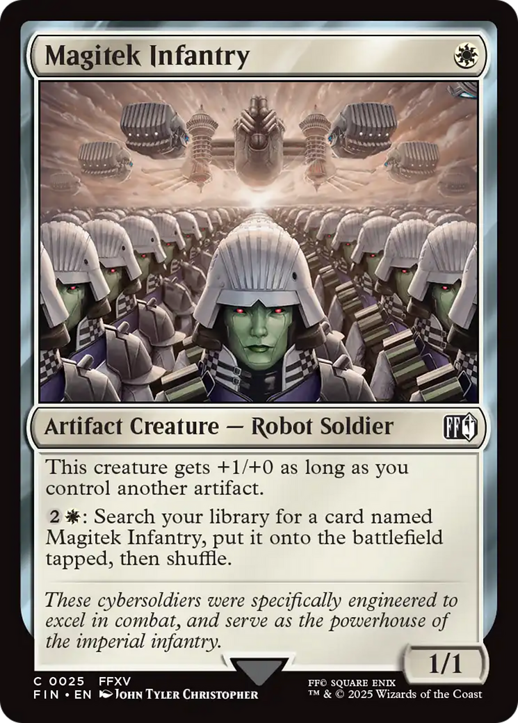 Magitek Infantry (25) [FINAL FANTASY] foil - Deck Out Gaming