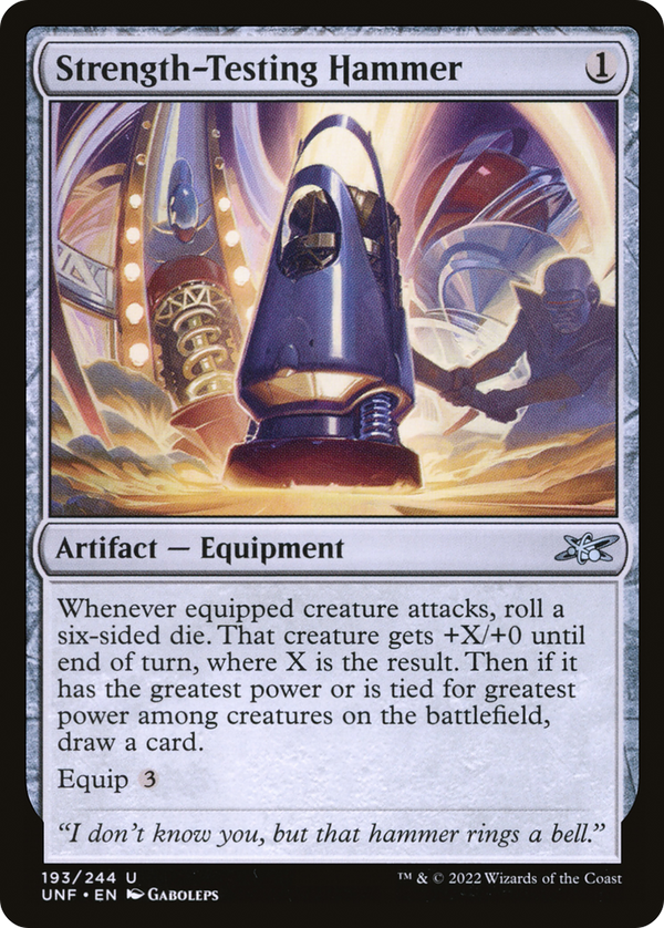 Strength-Testing Hammer (193) [Unfinity] foil - Deck Out Gaming