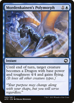 Mordenkainen's Polymorph (65) [Adventures in the Forgotten Realms] foil - Deck Out Gaming
