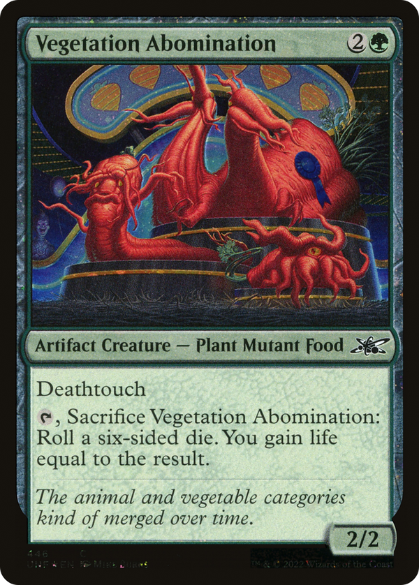 Vegetation Abomination (Galaxy Foil) (446) [Unfinity] foil - Deck Out Gaming