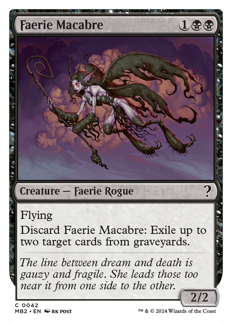 Faerie Macabre (White Border) (42) [Mystery Booster 2] - Deck Out Gaming