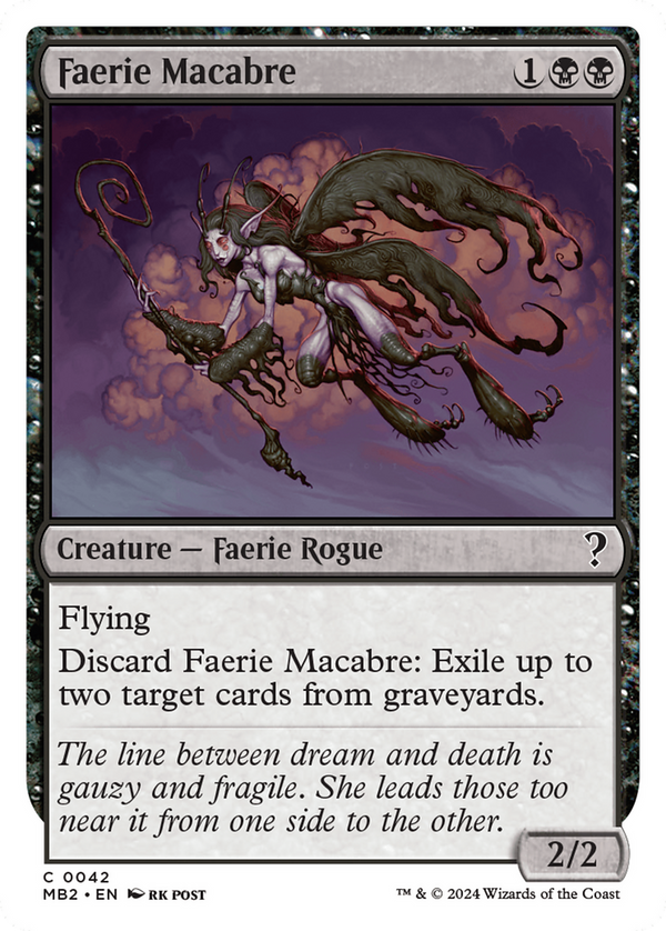 Faerie Macabre (White Border) (42) [Mystery Booster 2] - Deck Out Gaming