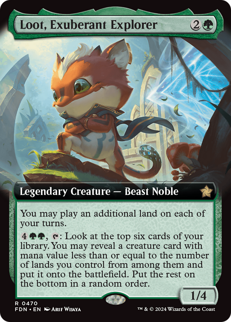 Loot, Exuberant Explorer (Extended Art) (470) [Foundations] foil - Deck Out Gaming