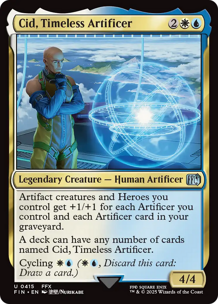 Cid, Timeless Artificer (415) [FINAL FANTASY] foil - Deck Out Gaming