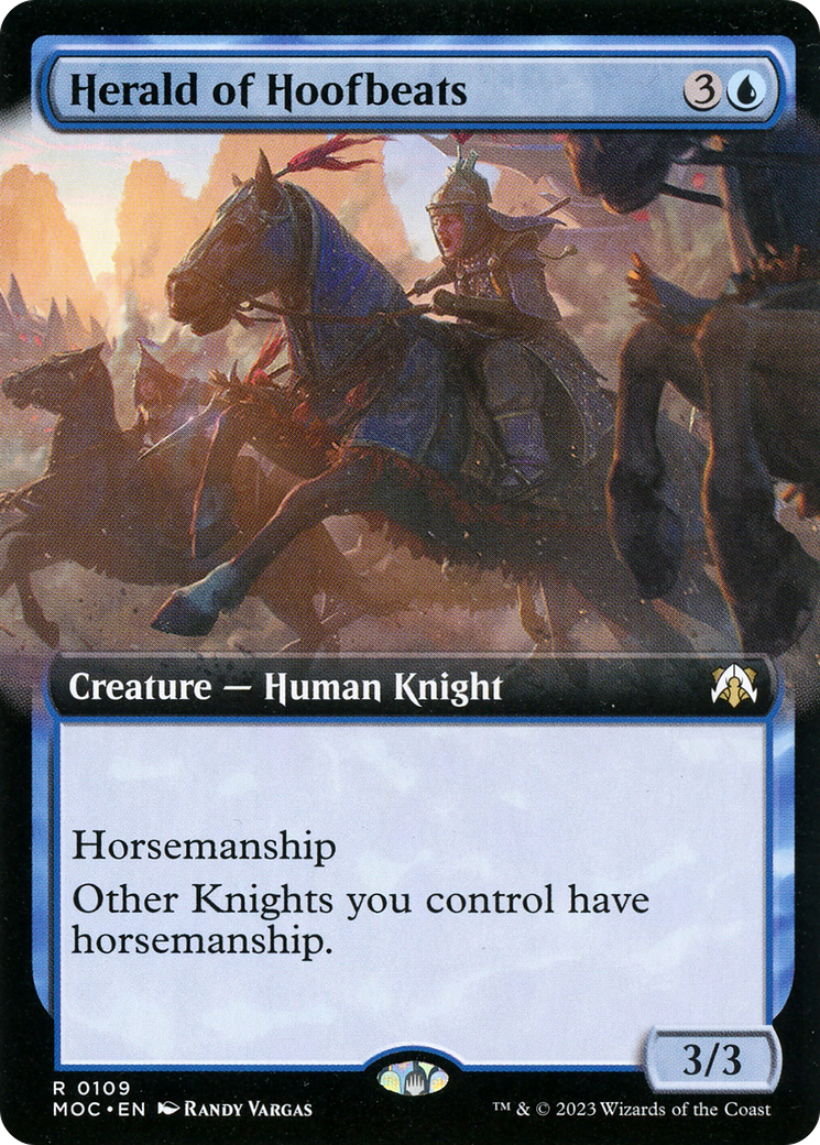 Herald of Hoofbeats (Extended Art) (109) [March of the Machine Commander] - Deck Out Gaming