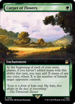 Carpet of Flowers (Extended Art) (Surge Foil) (1066) [Doctor Who] foil - Deck Out Gaming
