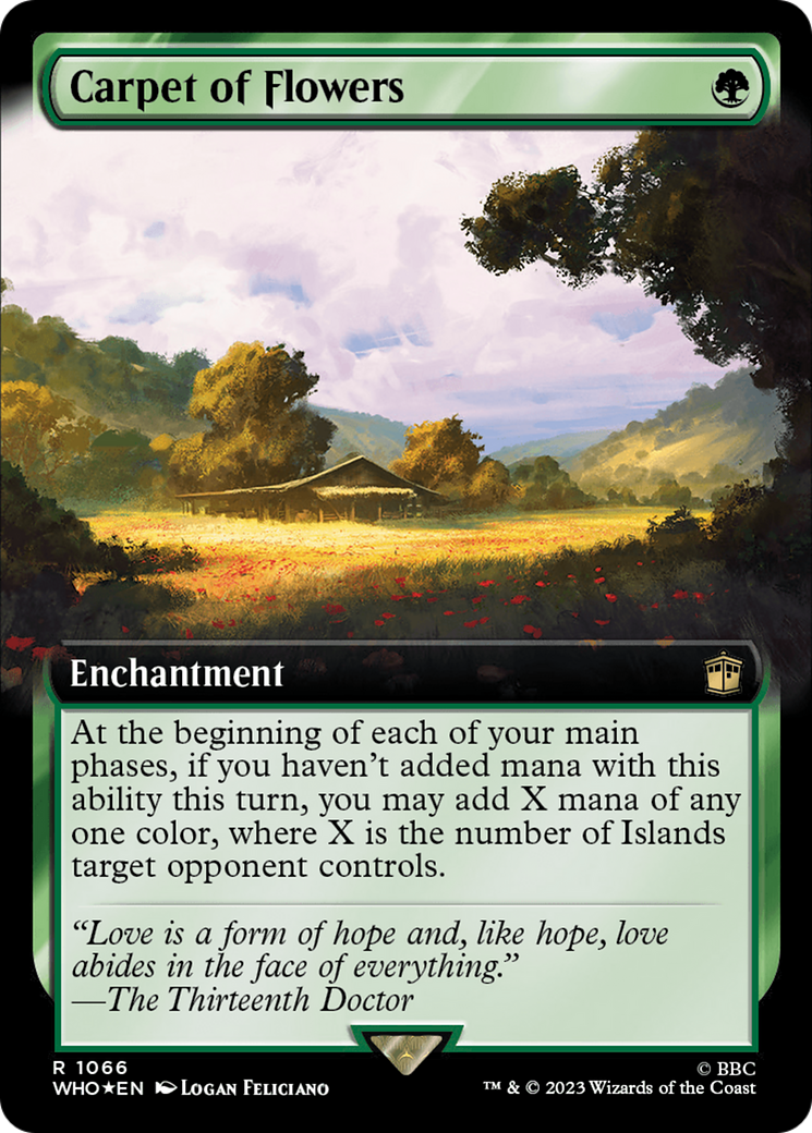 Carpet of Flowers (Extended Art) (Surge Foil) (1066) [Doctor Who] foil - Deck Out Gaming