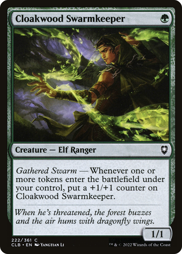 Cloakwood Swarmkeeper (222) [Commander Legends: Battle for Baldur's Gate] - Deck Out Gaming