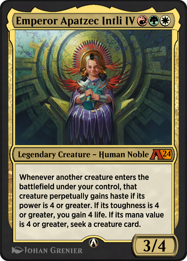 Emperor Apatzec Intli IV (21) [Alchemy: Outlaws of Thunder Junction] - Deck Out Gaming
