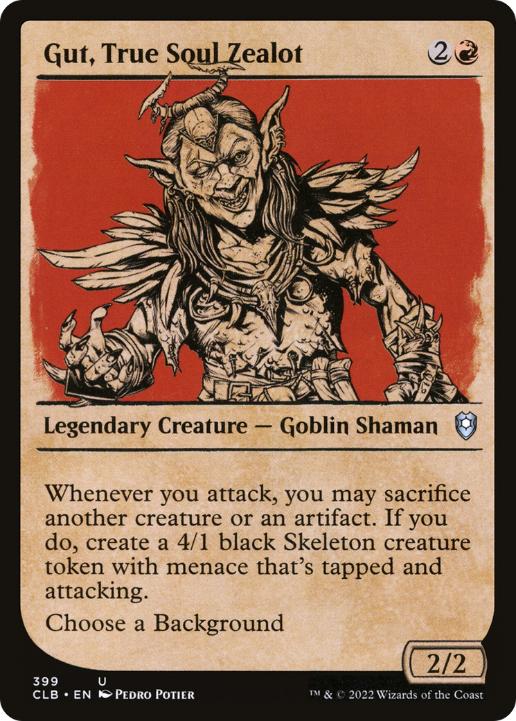 Gut, True Soul Zealot (Showcase) (399) [Commander Legends: Battle for Baldur's Gate] - Deck Out Gaming