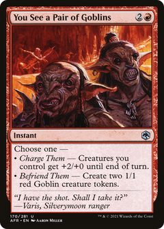 You See a Pair of Goblins (170) [Adventures in the Forgotten Realms] foil - Deck Out Gaming
