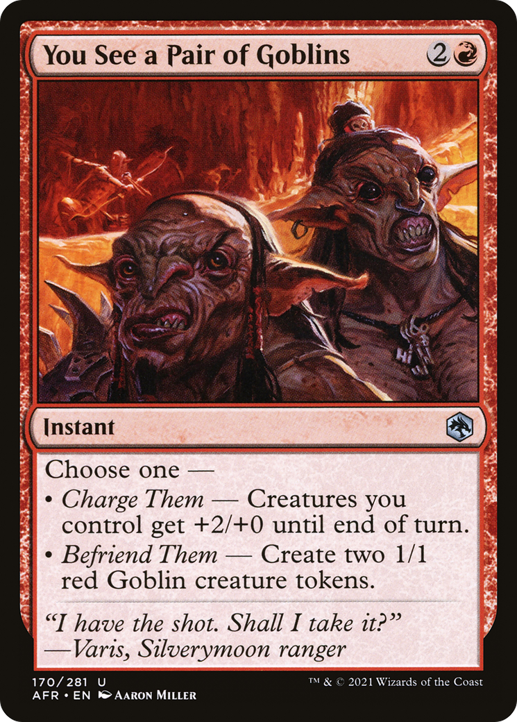 You See a Pair of Goblins (170) [Adventures in the Forgotten Realms] foil - Deck Out Gaming