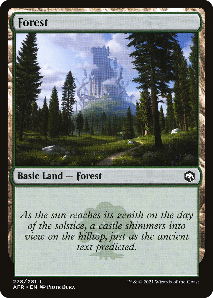 Forest (278) (278) [Adventures in the Forgotten Realms] foil - Deck Out Gaming
