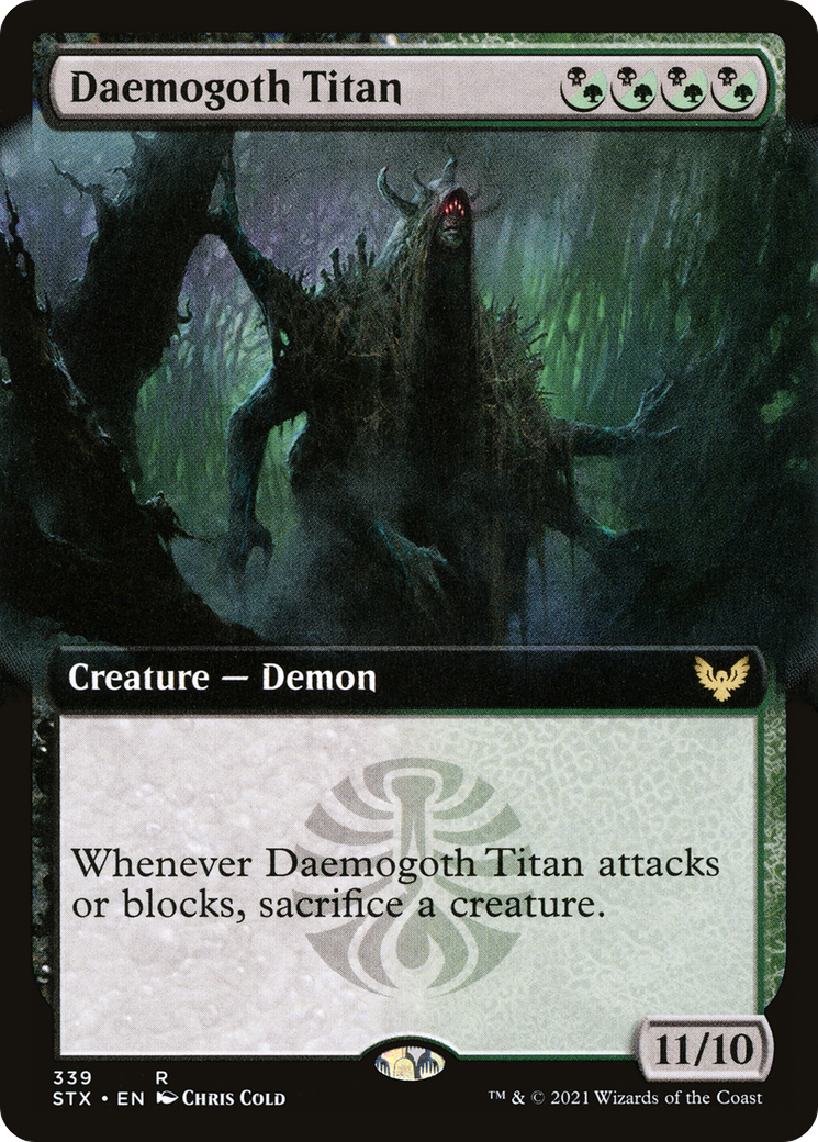 Daemogoth Titan (Extended Art) (339) [Strixhaven: School of Mages] - Deck Out Gaming