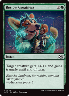 Bestow Greatness (155) [Aetherdrift] foil - Deck Out Gaming