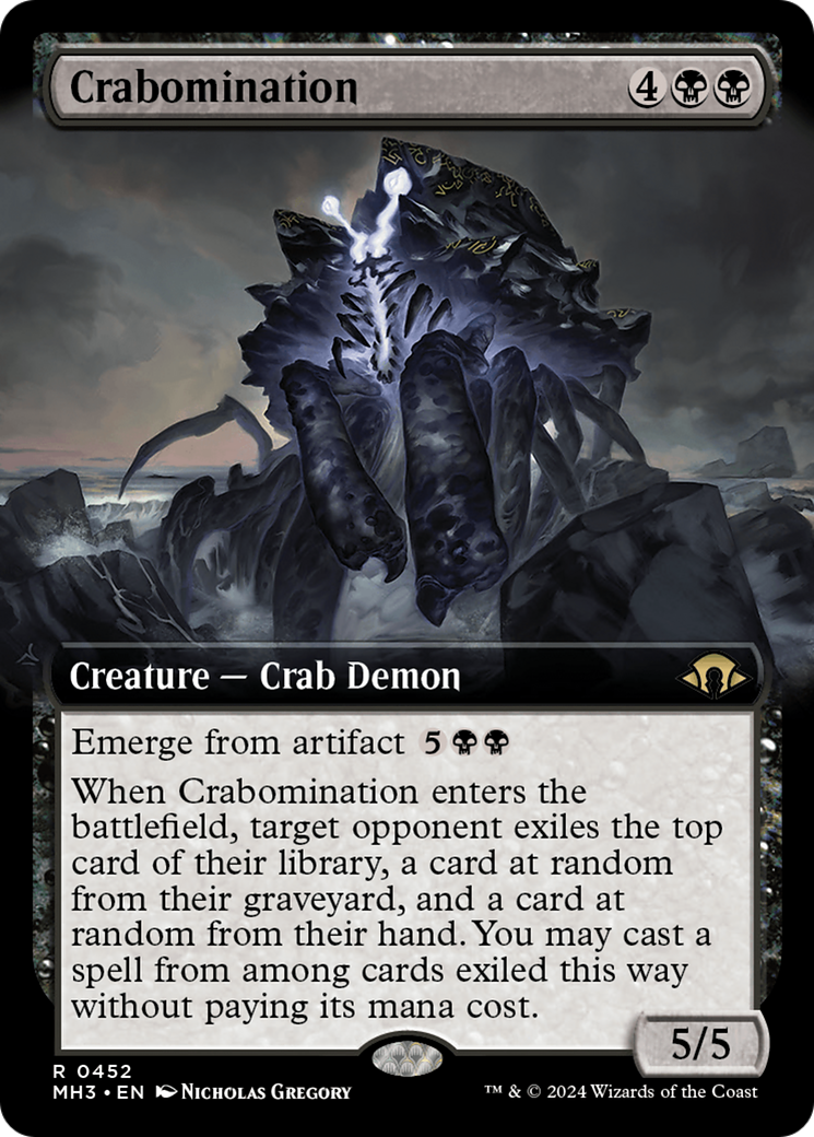 Crabomination (Extended Art) (452) [Modern Horizons 3] foil - Deck Out Gaming