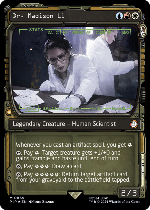 Dr. Madison Li (Showcase) (Surge Foil) (869) [Fallout] foil - Deck Out Gaming