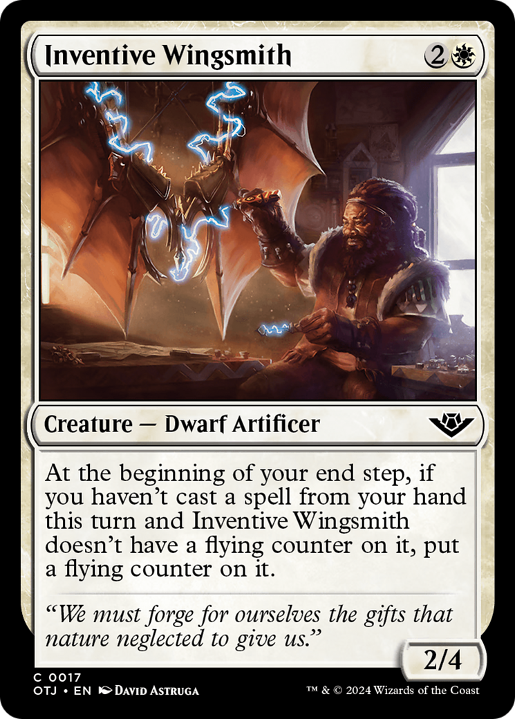 Inventive Wingsmith (17) [Outlaws of Thunder Junction] foil - Deck Out Gaming