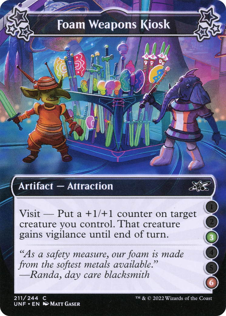 Foam Weapons Kiosk (3-6) (211) [Unfinity] foil - Deck Out Gaming