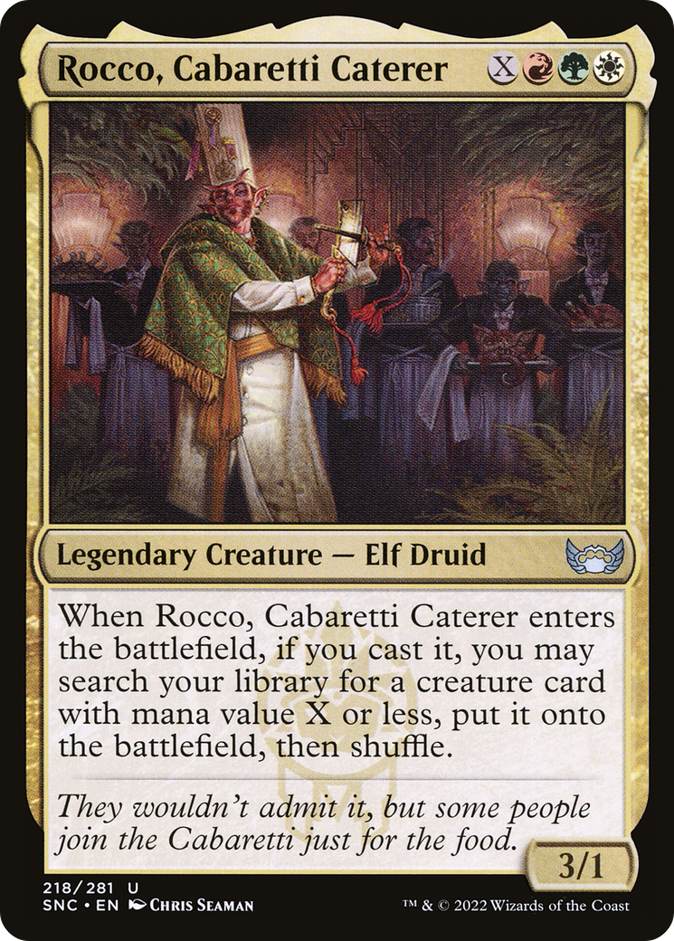 Rocco, Cabaretti Caterer (218) [Streets of New Capenna] foil - Deck Out Gaming