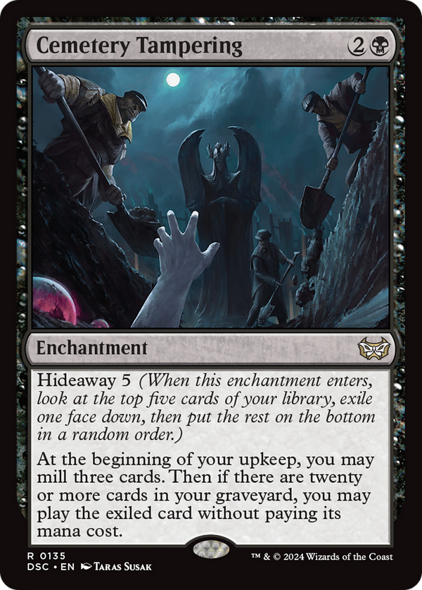 Cemetery Tampering (135) [Duskmourn: House of Horror Commander] - Deck Out Gaming
