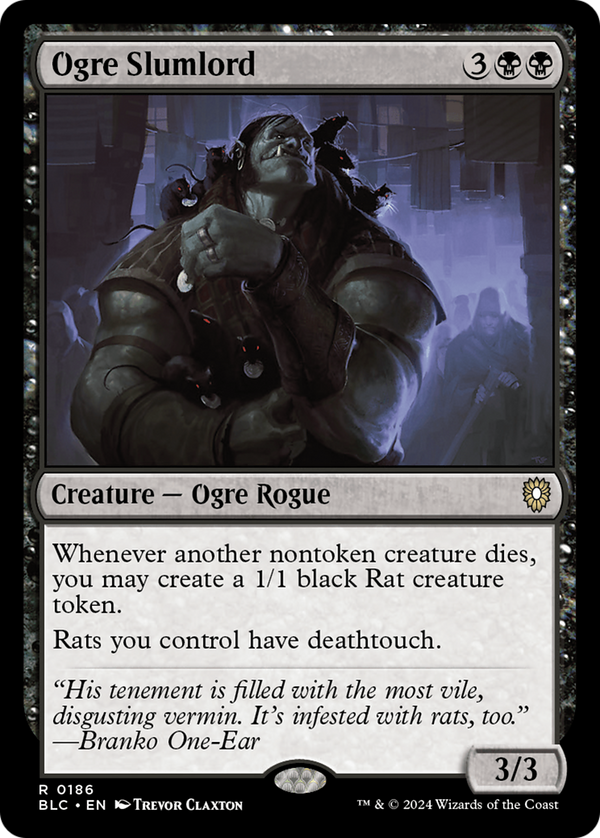 Ogre Slumlord (186) [Bloomburrow Commander] - Deck Out Gaming
