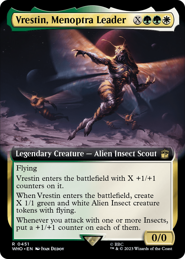 Vrestin, Menoptra Leader (Extended Art) (451) [Doctor Who] - Deck Out Gaming