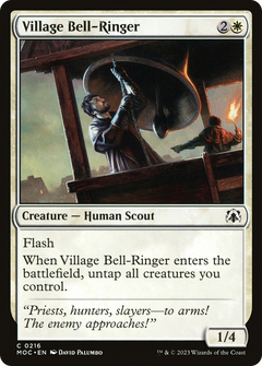 Village Bell-Ringer (216) [March of the Machine Commander] - Deck Out Gaming