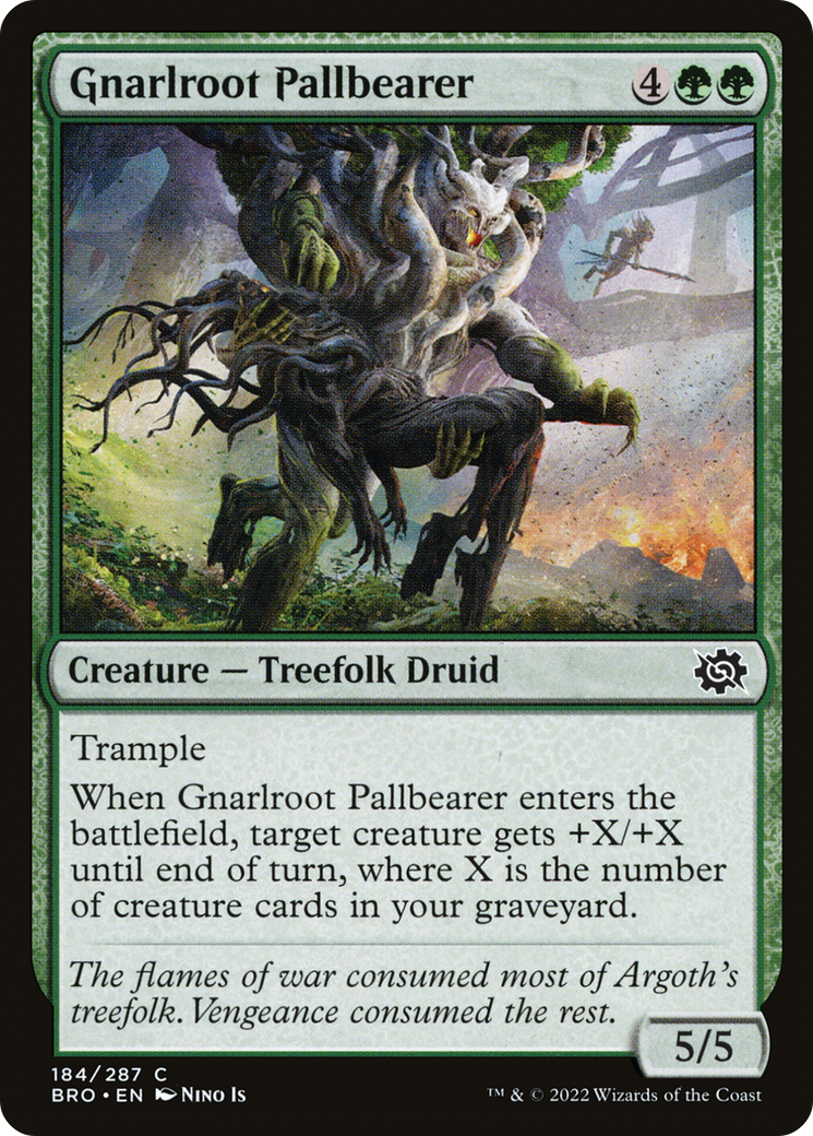 Gnarlroot Pallbearer (184) [The Brothers' War] - Deck Out Gaming