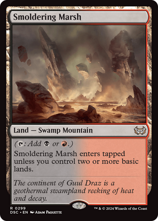 Smoldering Marsh (299) [Duskmourn: House of Horror Commander] - Deck Out Gaming