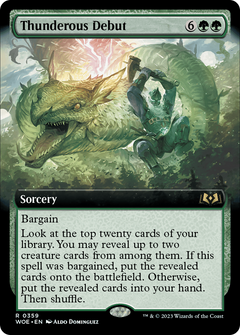 Thunderous Debut (Extended Art) (359) [Wilds of Eldraine] - Deck Out Gaming