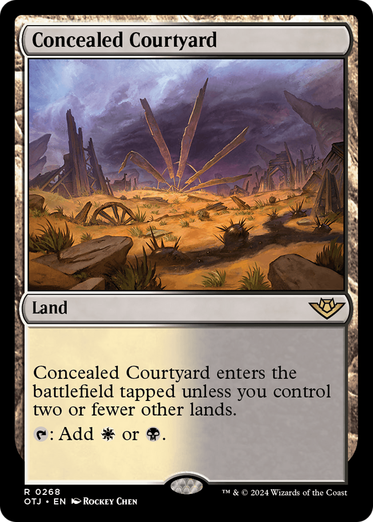 Concealed Courtyard (268) [Outlaws of Thunder Junction] - Deck Out Gaming